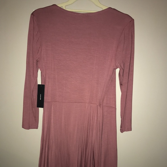 Lulus Wrap Dress-pink - Picture 3 of 7